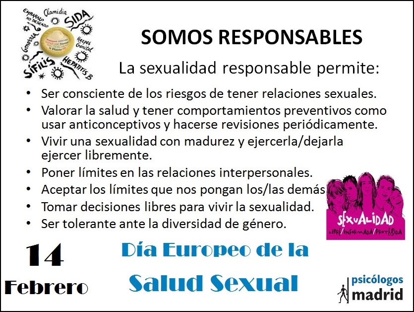 14 febrero día Europeo de la salud sexual