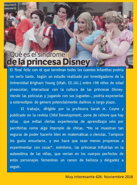 El síndrome de la Princesa Disney